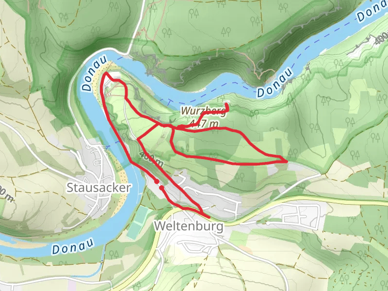 Wurzberg and Donau via Wanderwoute via Nova