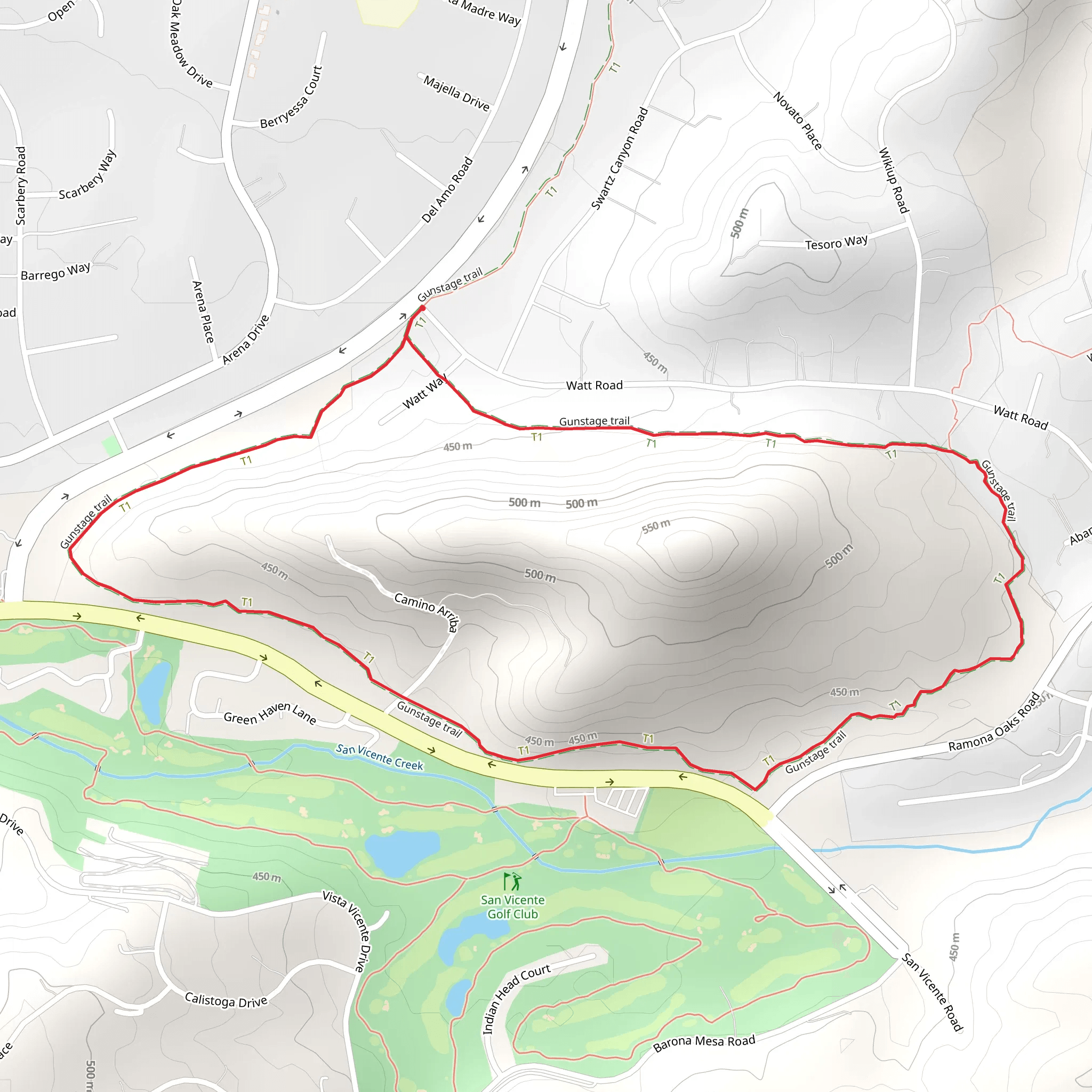 Gunstage Loop Trail mobile static map