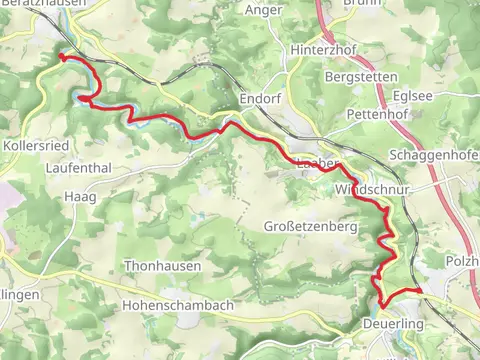 Deuerling to Friesenmuehle via Main Donau Weg