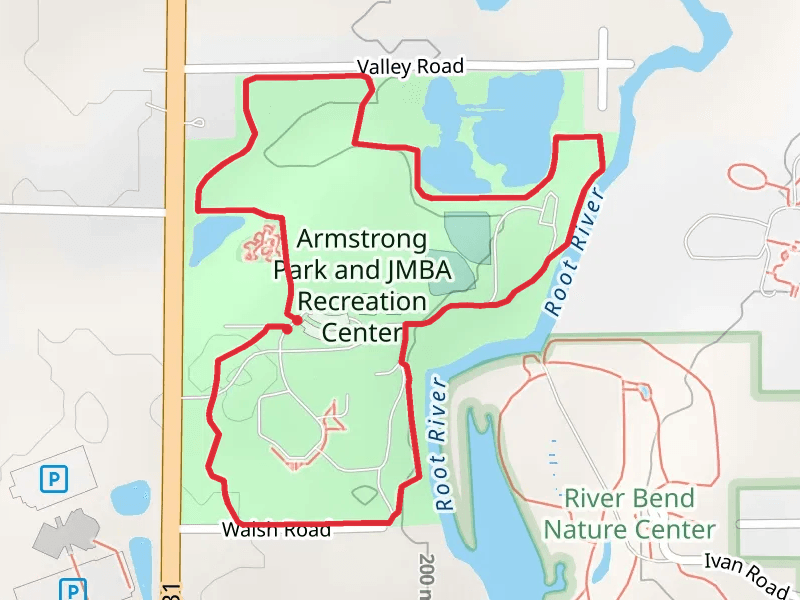 Armstrong Park and JMBA Recreation Center Loop