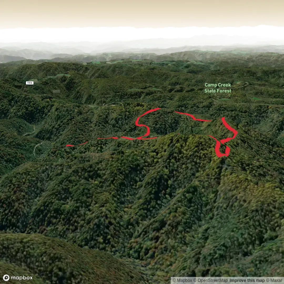 An image depicting the trail Neely Knob Rd and Trail and its surrounding area.