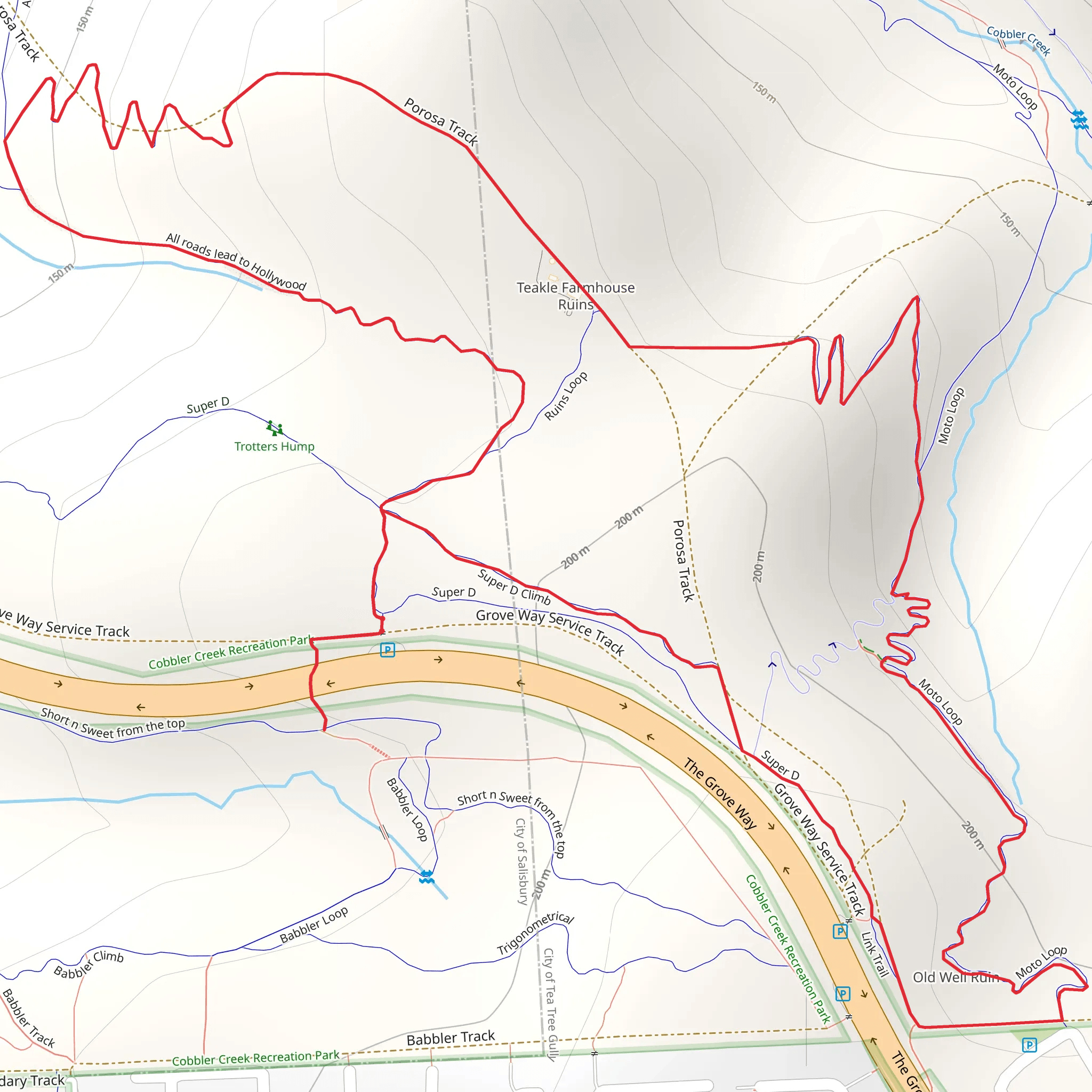 Valley Circuit Track mobile static map