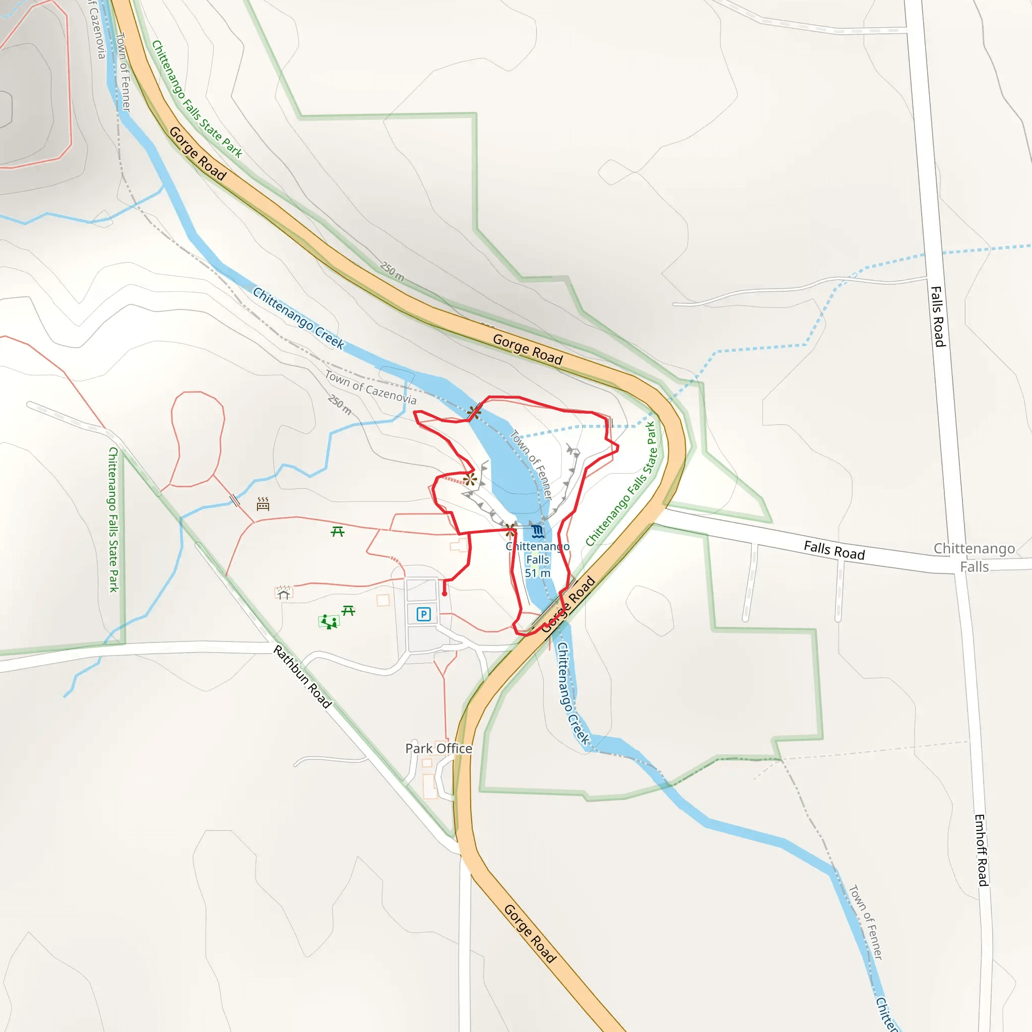 Chittenango Creek Loop mobile static map