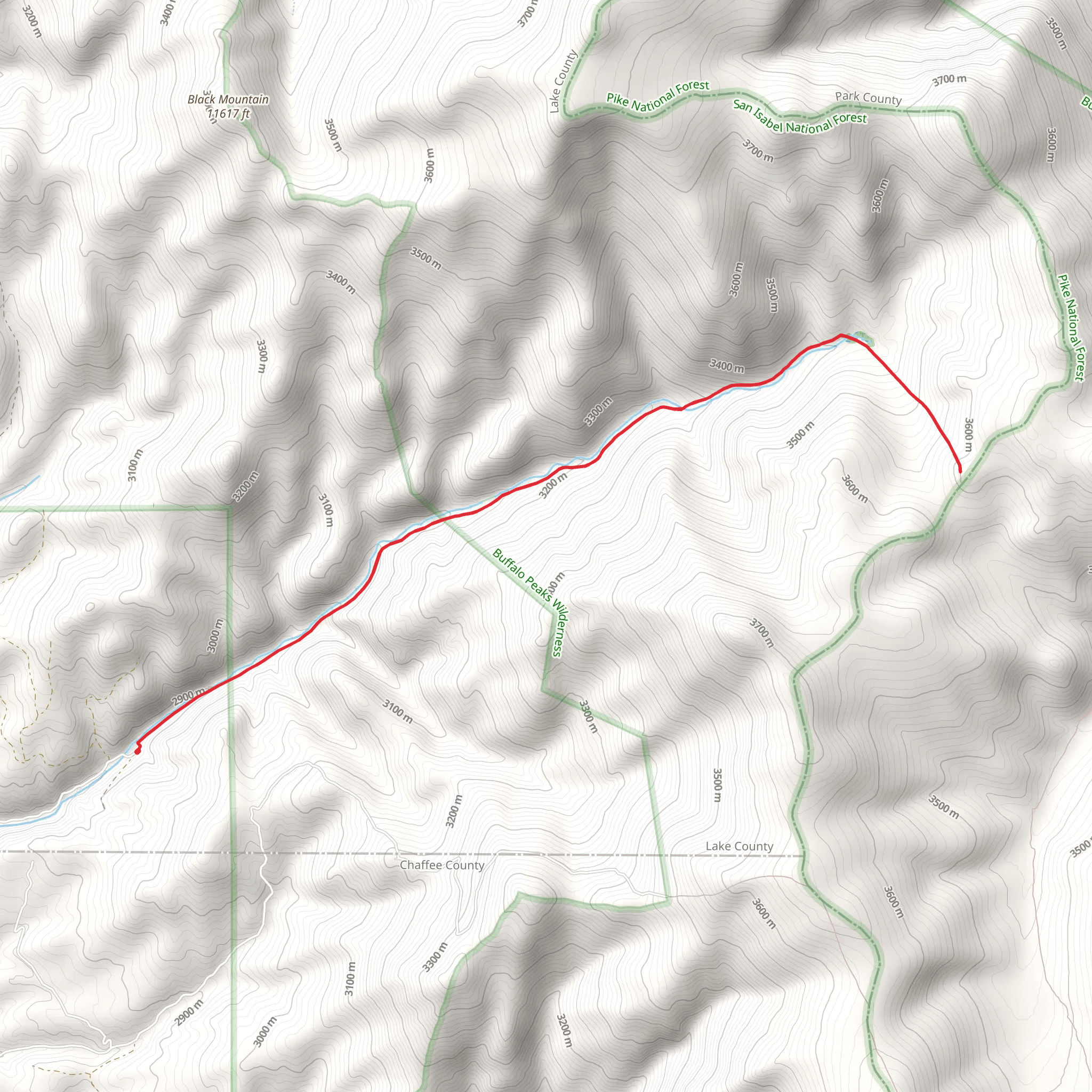 Low Pass Trail mobile static map