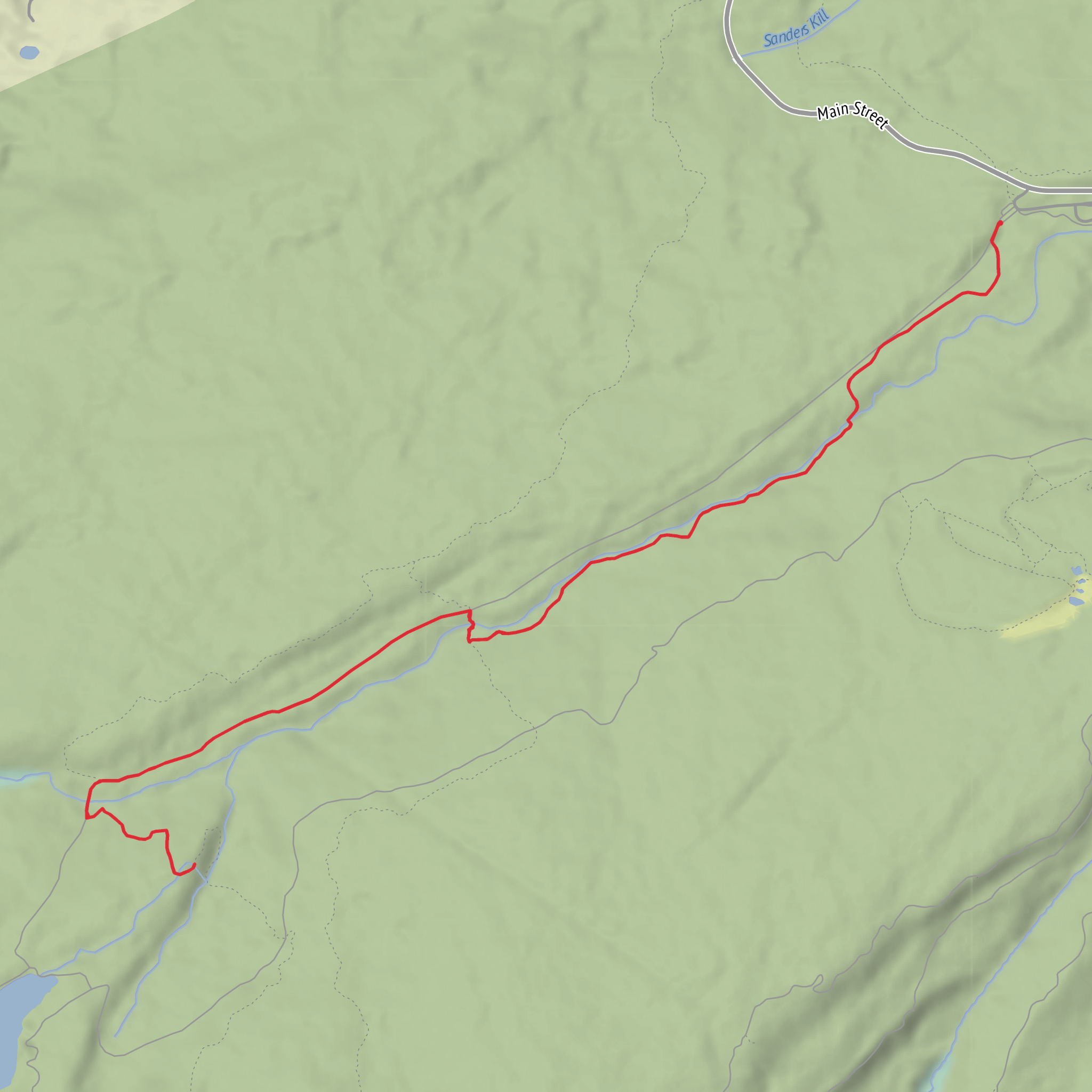 Rainbow Falls via Mossy Glen Trail mobile static map