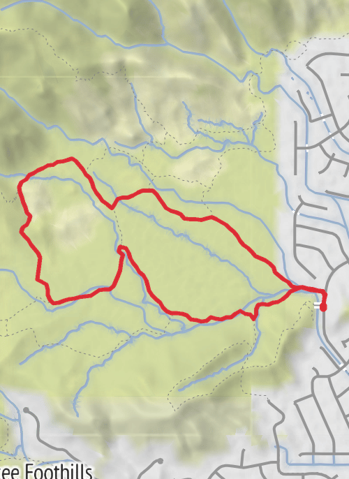 Warpaint North, Lower Corona and Desert Classic Loop Trail mobile static map