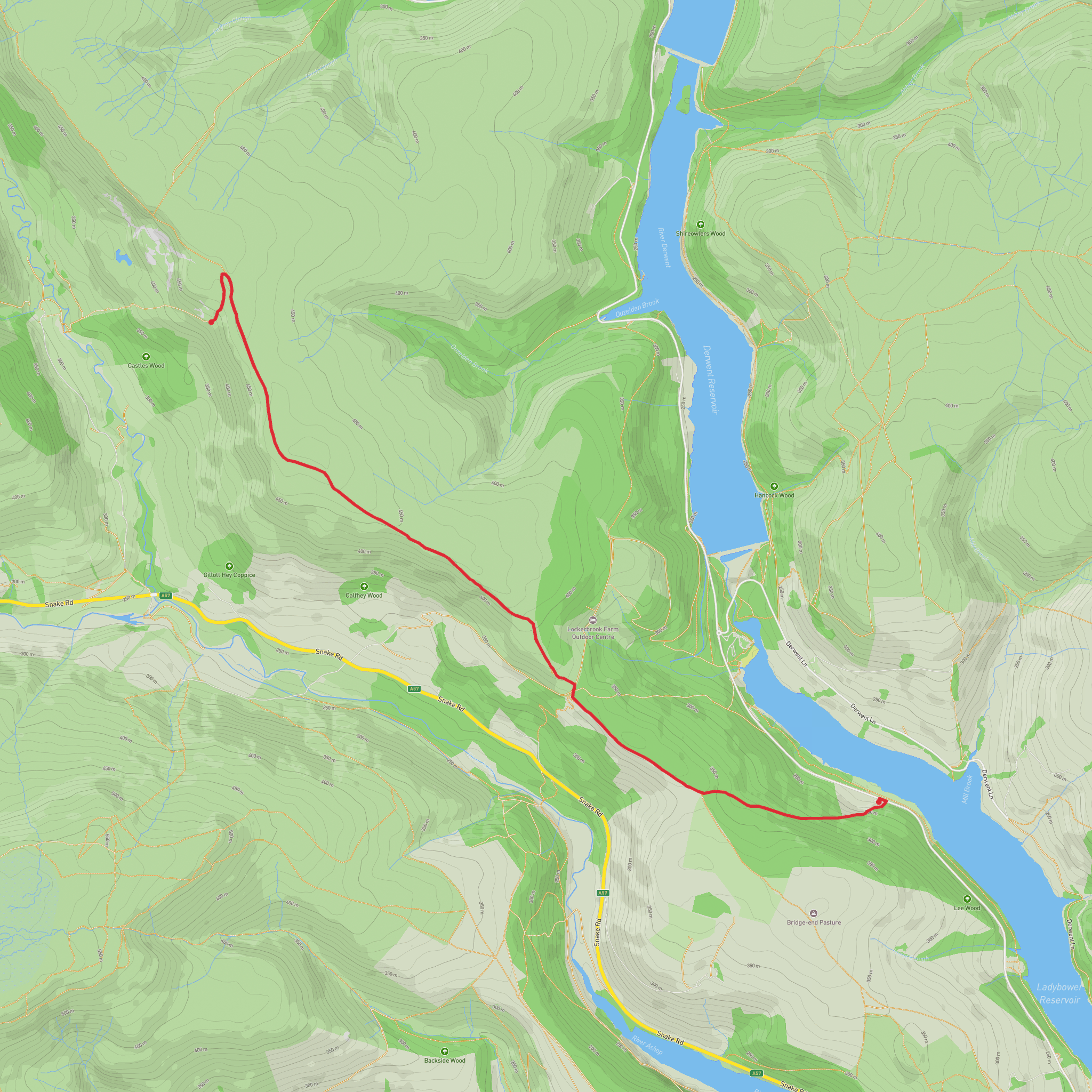 Bellhag Tor, Pasture Tor and Little Moor mobile static map