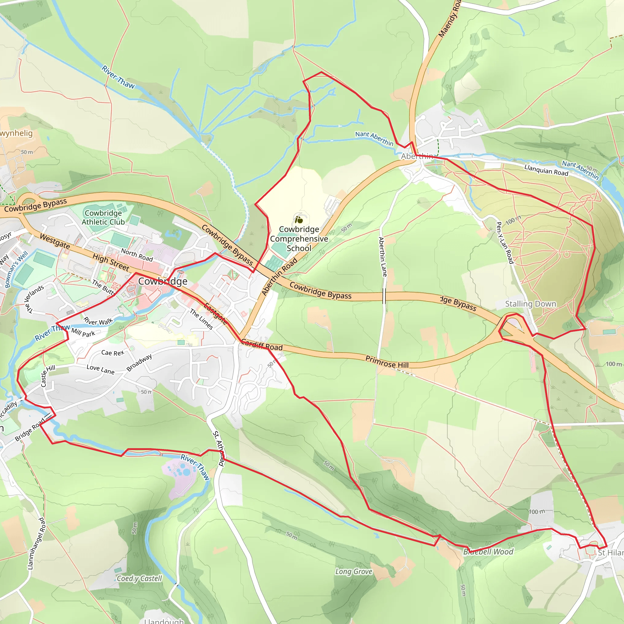 Valeway 10 (Cowbridge East) mobile static map