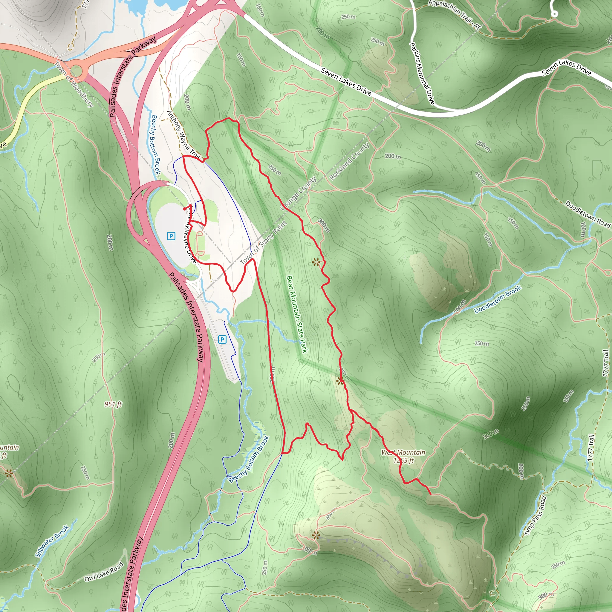 West Mountain via Timp-Torne Trail mobile static map