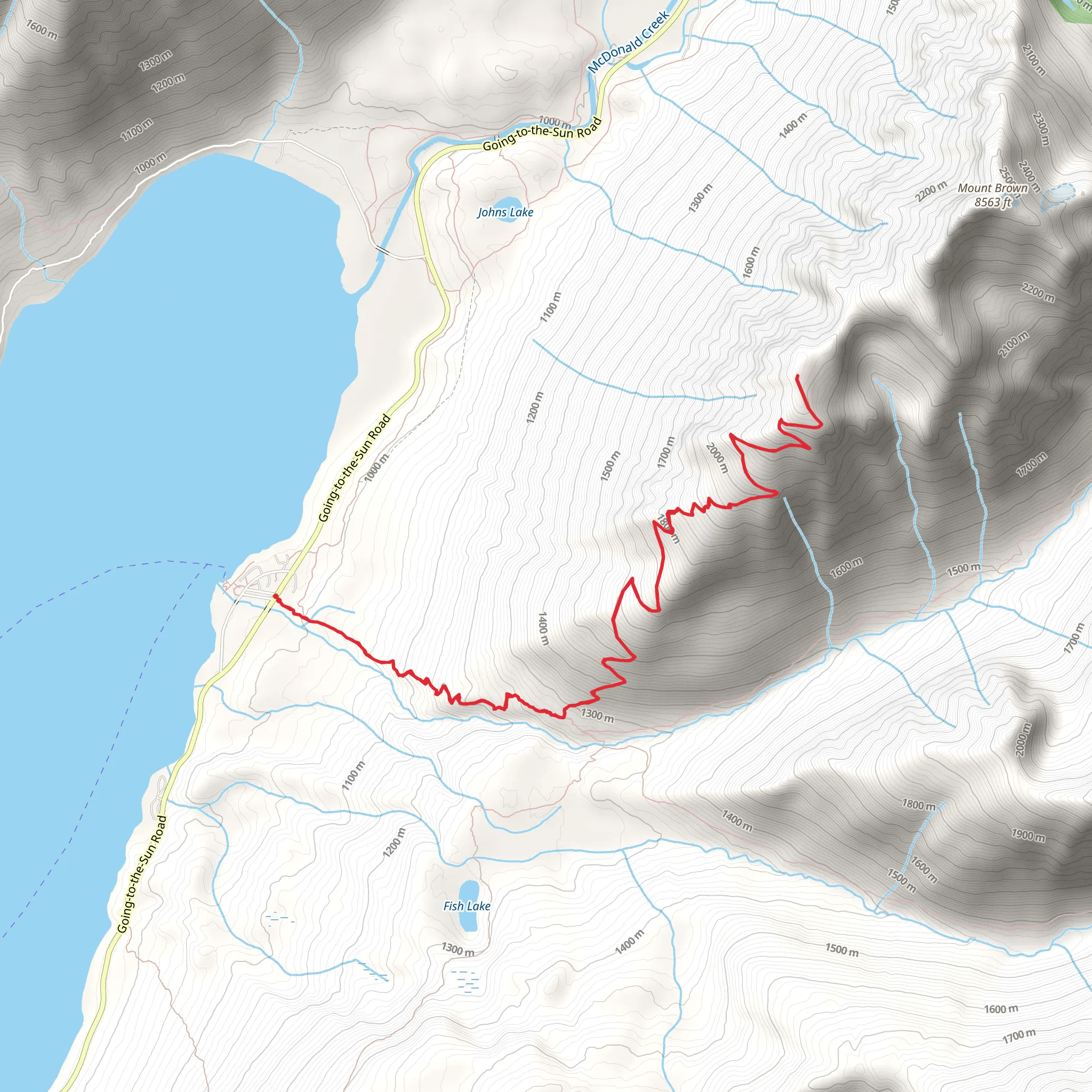 Mt Brown Lookout mobile static map
