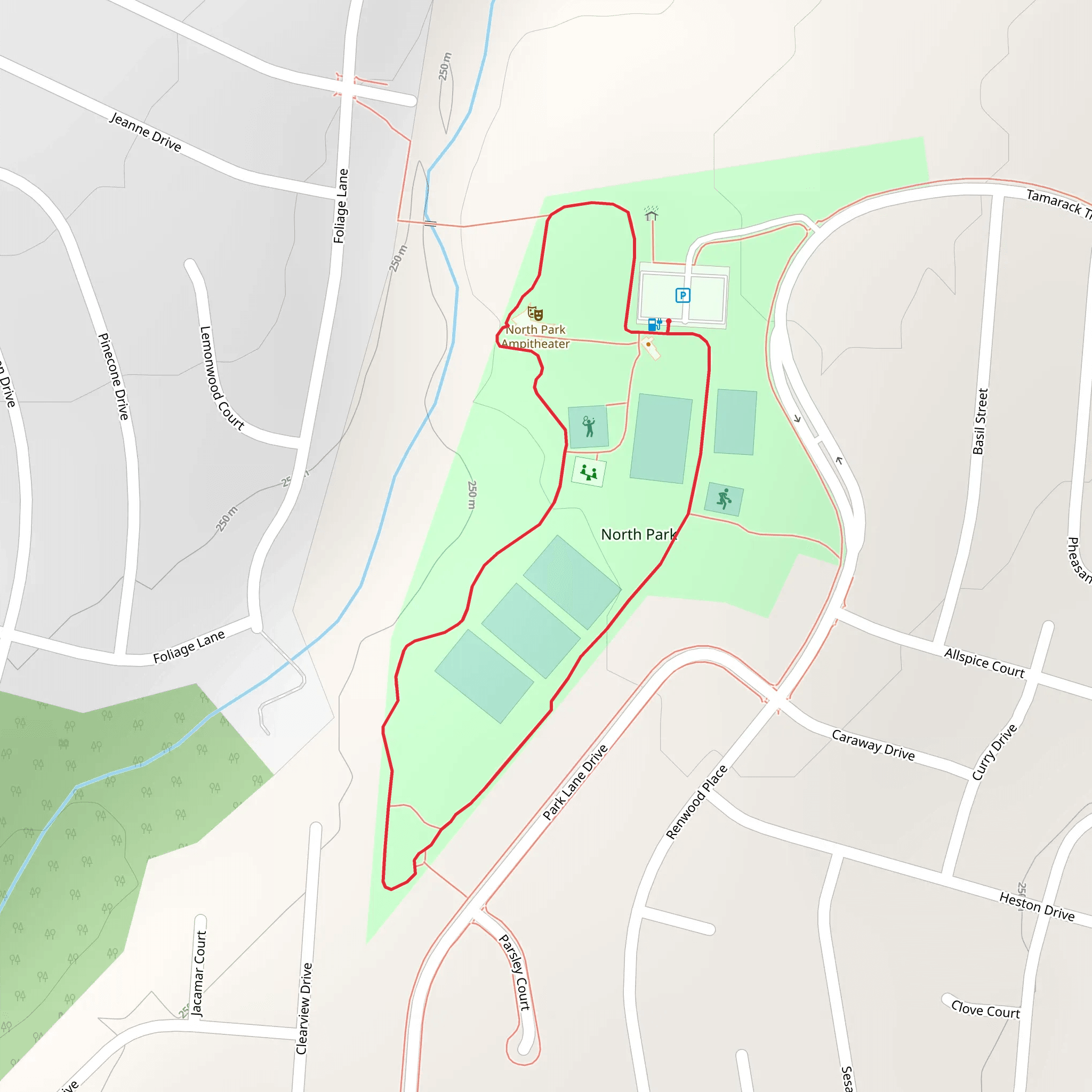 North Park Loop mobile static map