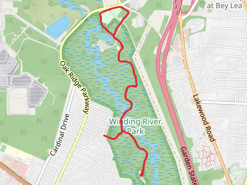 Walk along Toms River - Deer Chase Manor