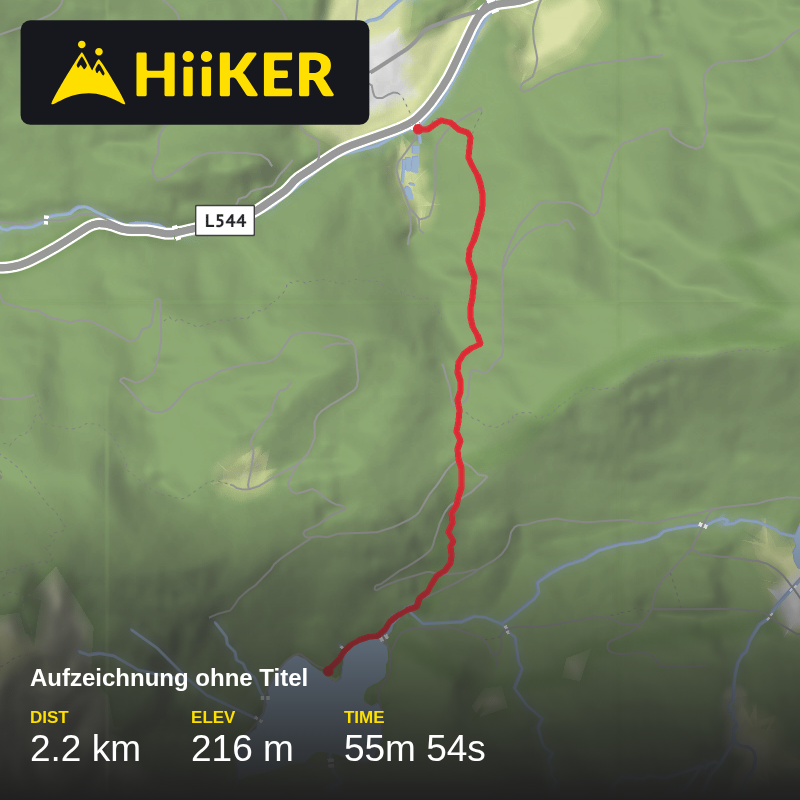 A map preview of the recording Aufzeichnung ohne Titel.