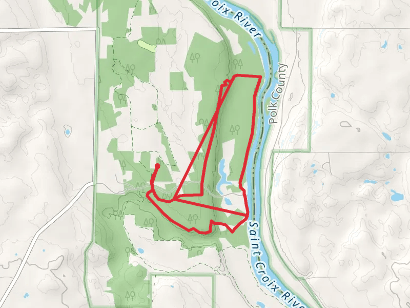 Amik's Pond Loop via Saint Croix River