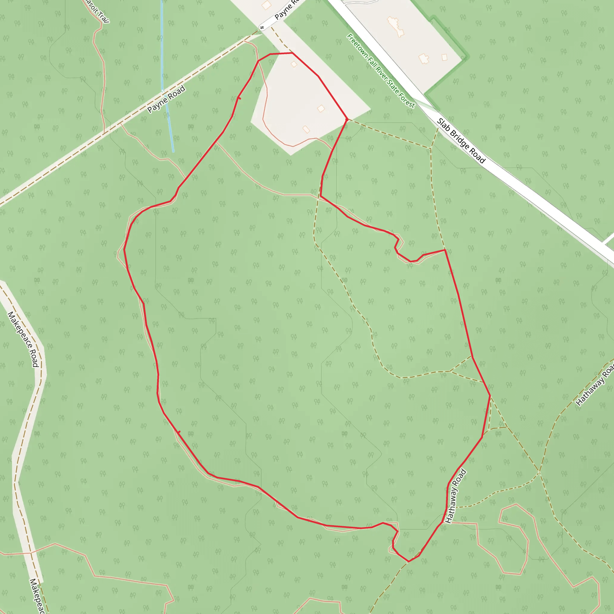 Payne Road South Loop Trail mobile static map