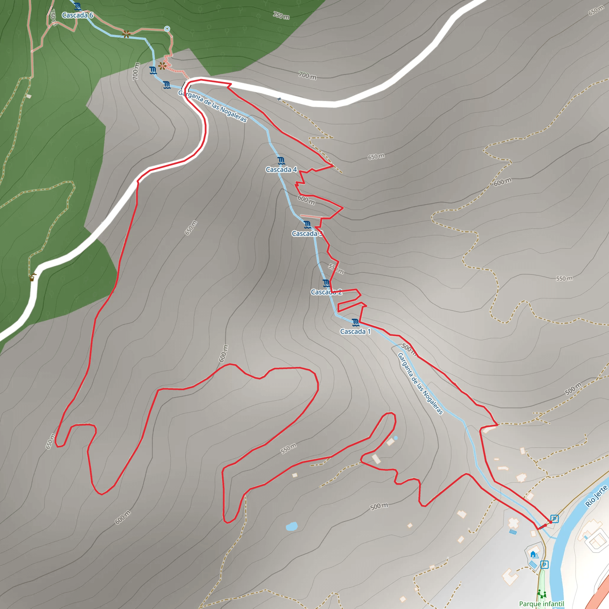 Las Nogaleas Gorge SL CC 33 mobile static map