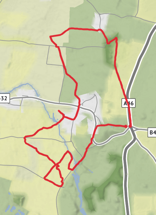 South Gloucestershire Walking mobile static map