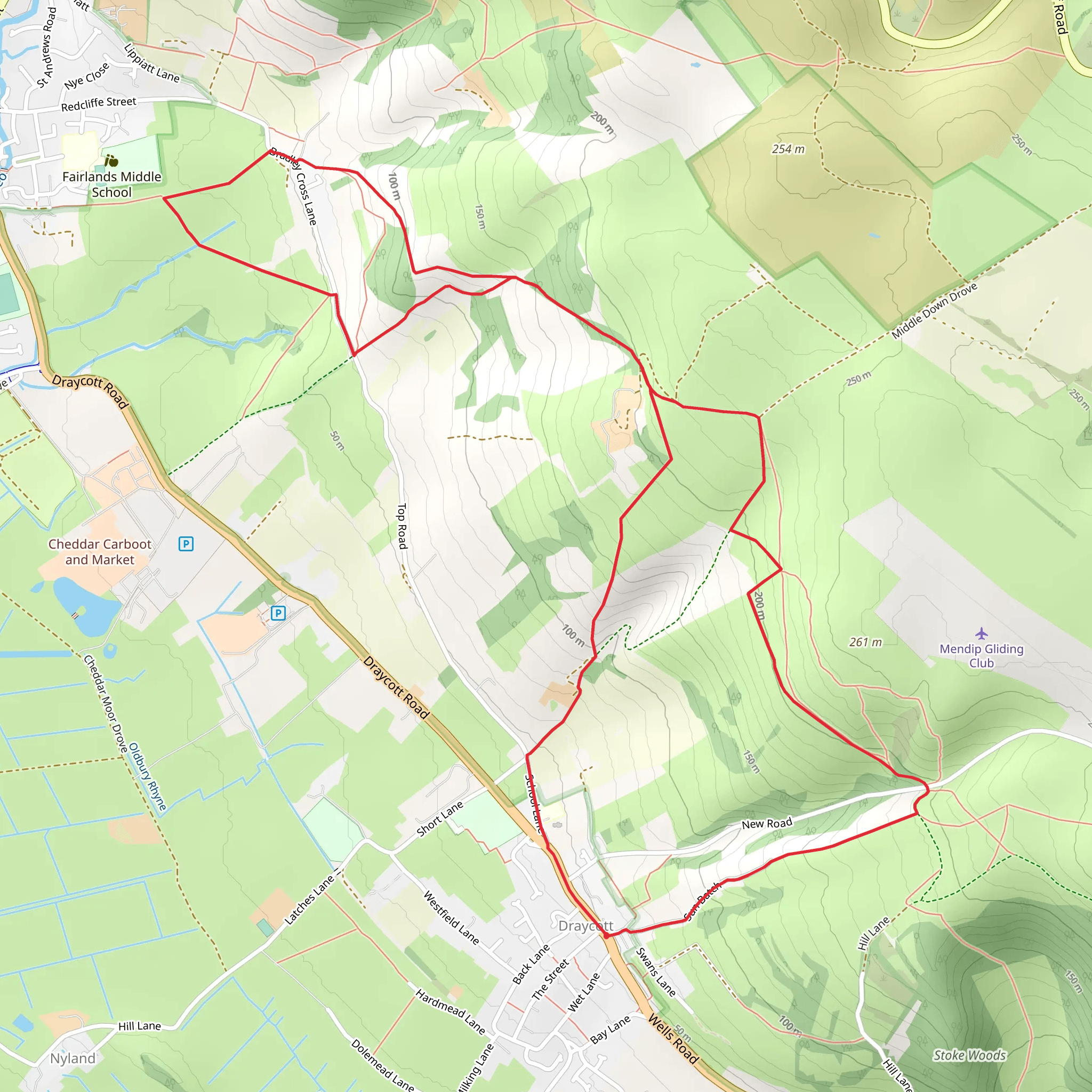 Draycott Sleights mobile static map