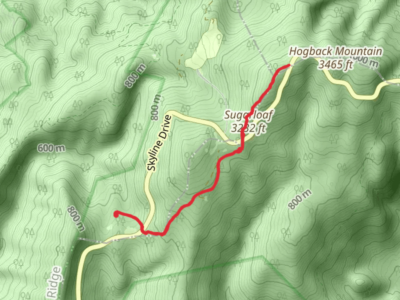 Appalachian Trail and Sugarloaf Peak