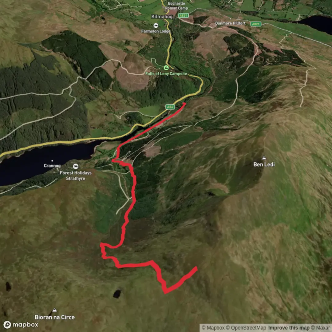 An image depicting the trail Hike from Stirling and its surrounding area.