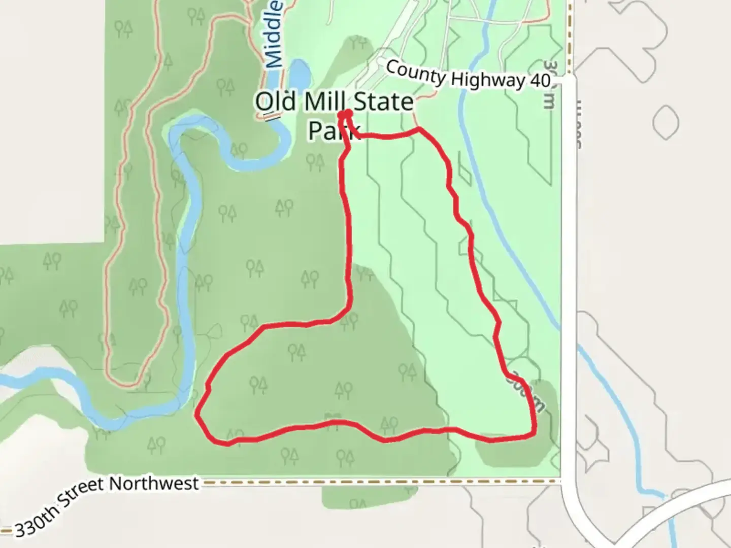 An image depicting the trail Agassiz Self-guided Loop Trail and its surrounding area.
