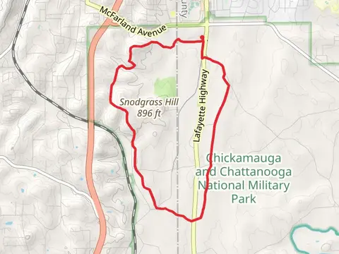 Chickamauga and Chattanooga National Military Park Loop - West