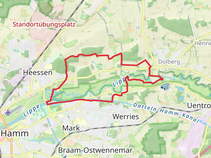 Oberwerrieser Mersch and Schloss Heessen Loop