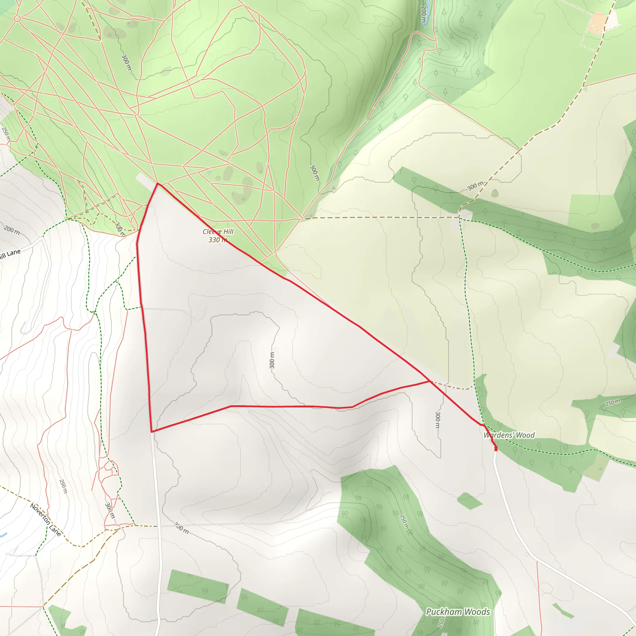 West Down, Drypool and Cleeve Hill mobile static map
