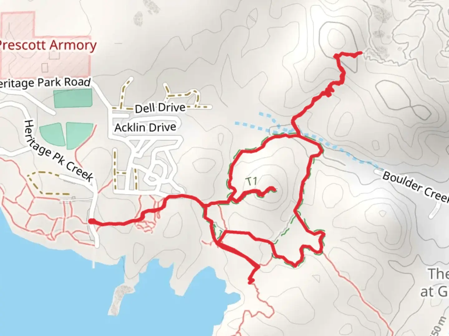 An image depicting the trail Canyon and Basin Loop and its surrounding area.