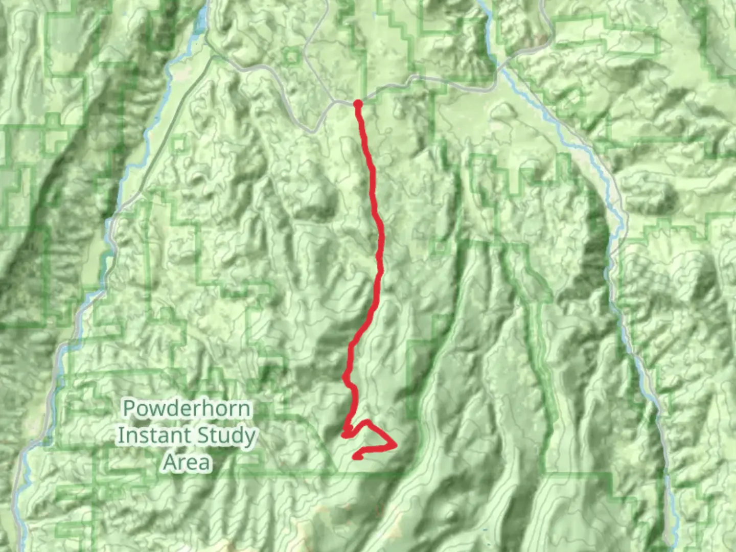 An image depicting the trail Indian Point and Indian Creek Walk and its surrounding area.