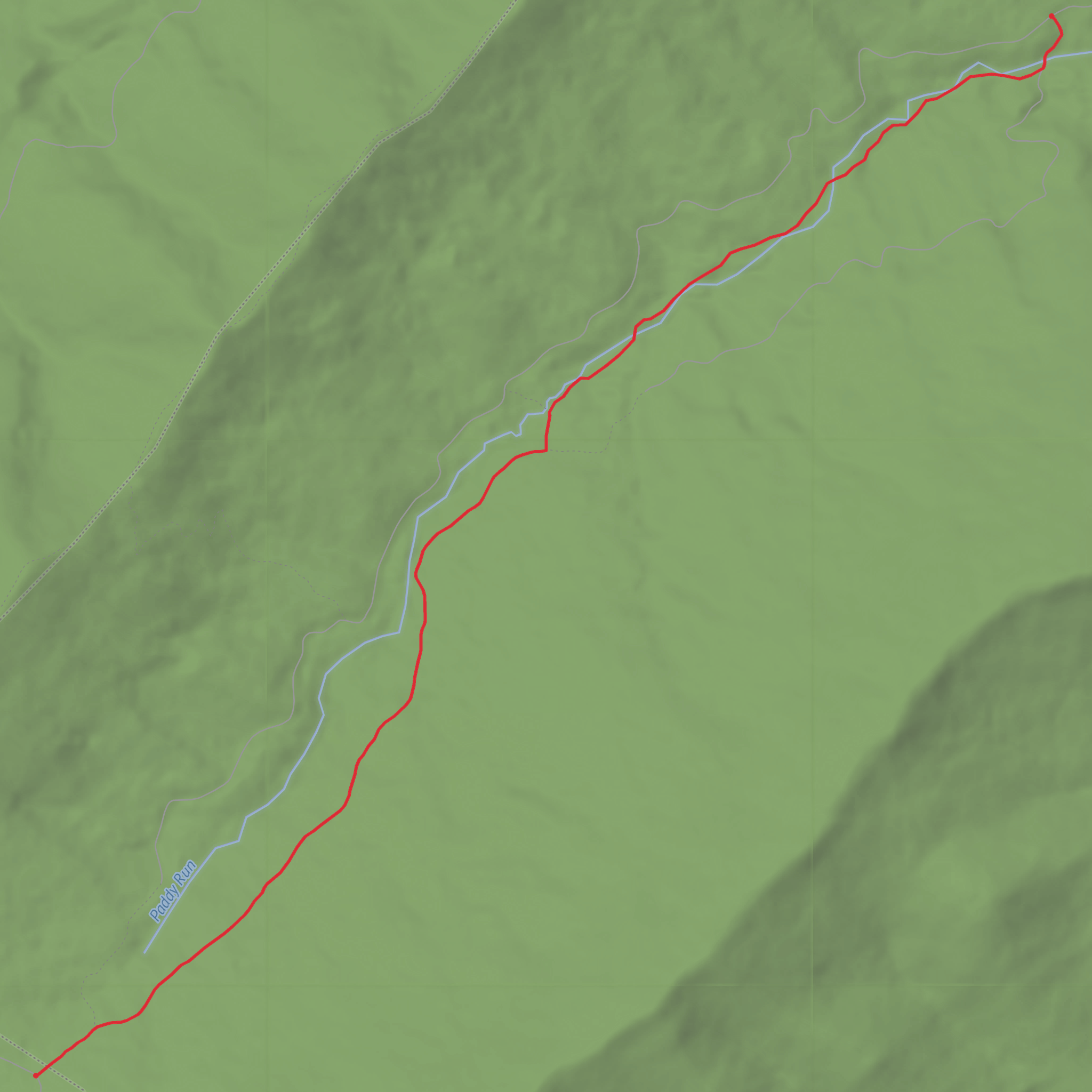Vance's Cove Trail mobile static map