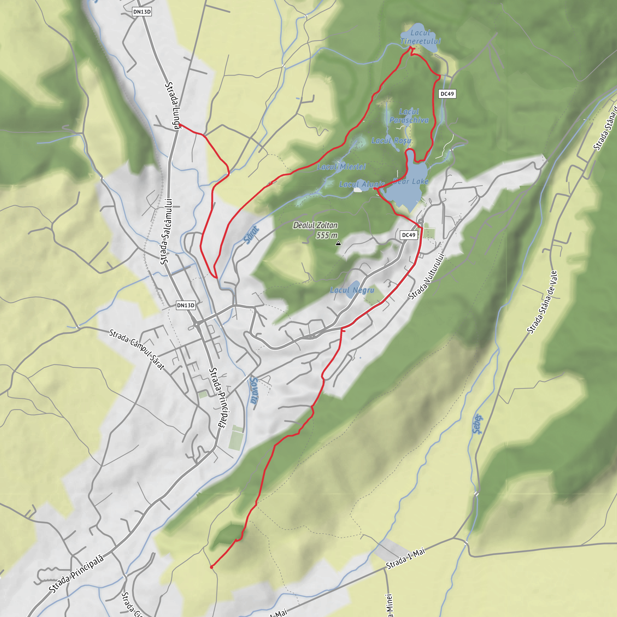 Treasures of Sovata via Bear Lake mobile static map