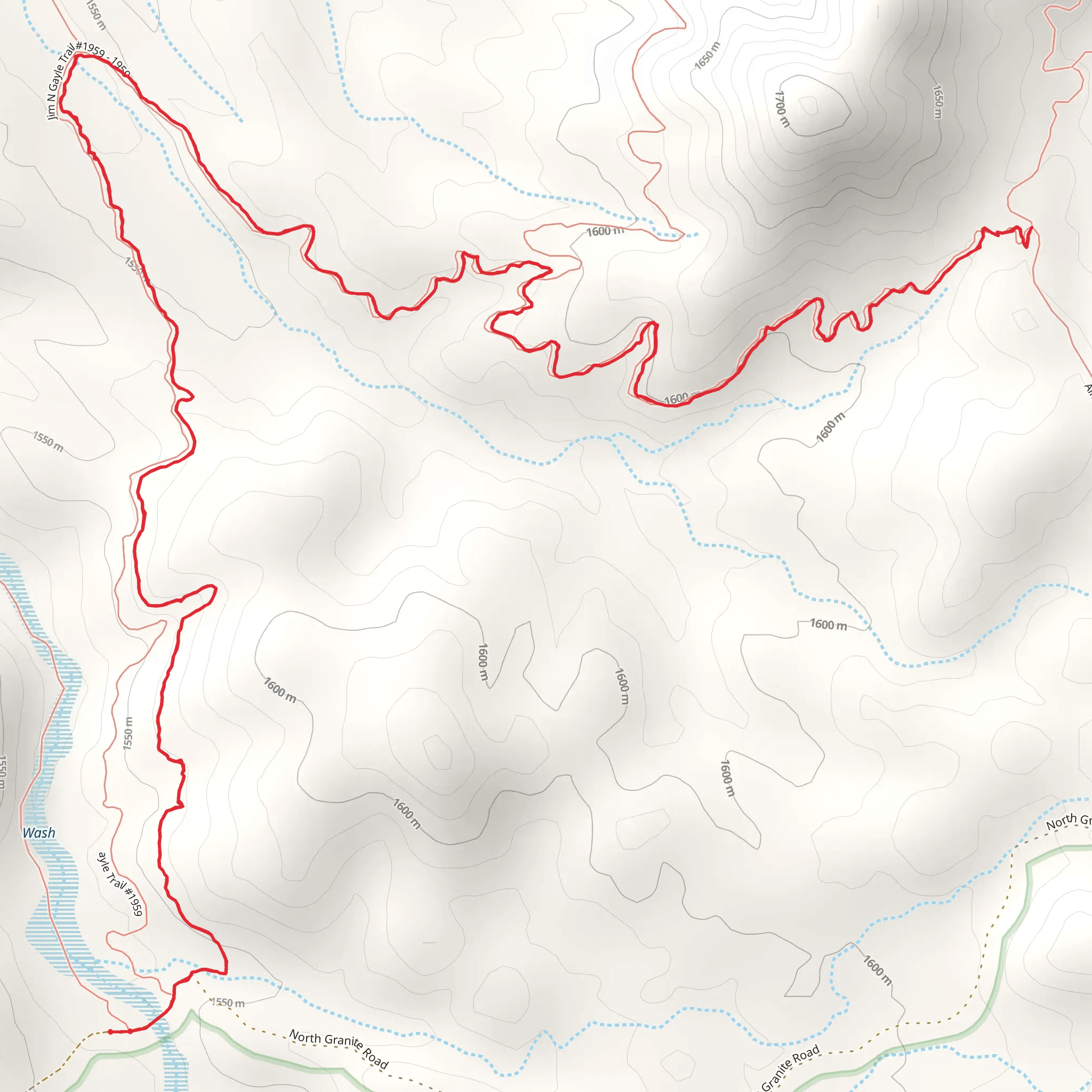Jim N Gayle Trail mobile static map