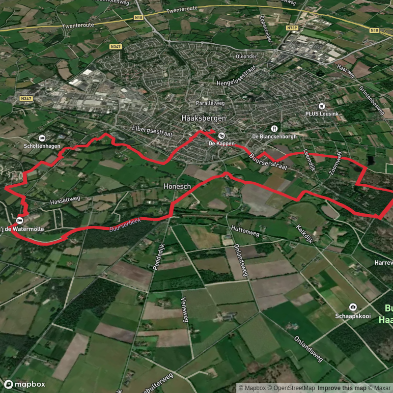 Bergingsvijver via Haaksbergen and Schipbeekpad