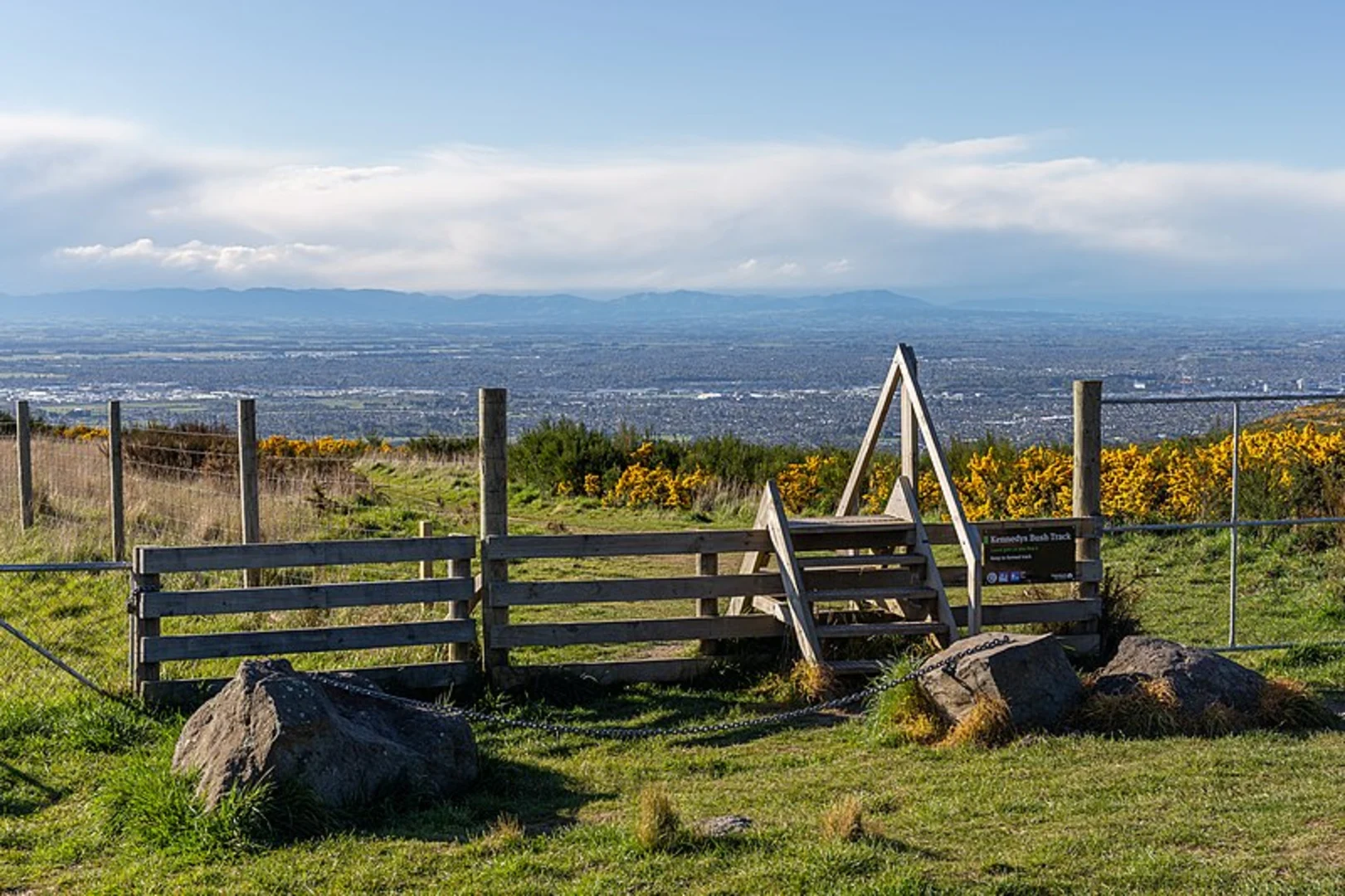 An image depicting the trail Kennedy's Track to Mount Ada and its surrounding area.