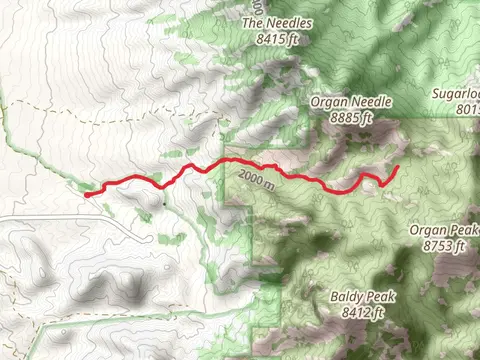 Fillmore Canyon and Organ Peak Trail