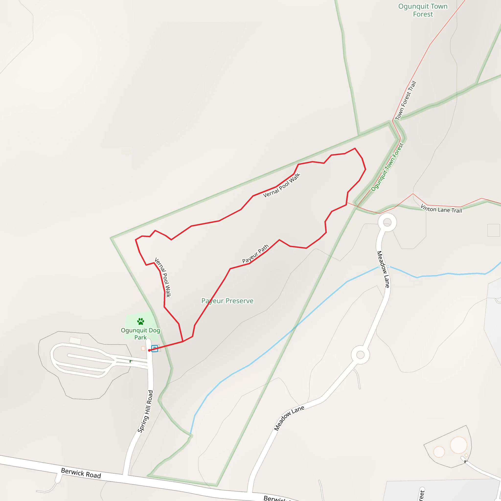 Payeur Preserve Loop mobile static map