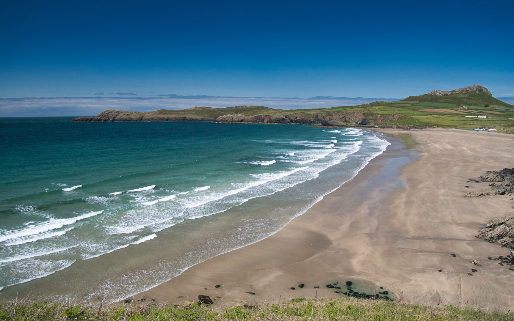 An image depicting the trail St Davids Head - Long Walk and its surrounding area.