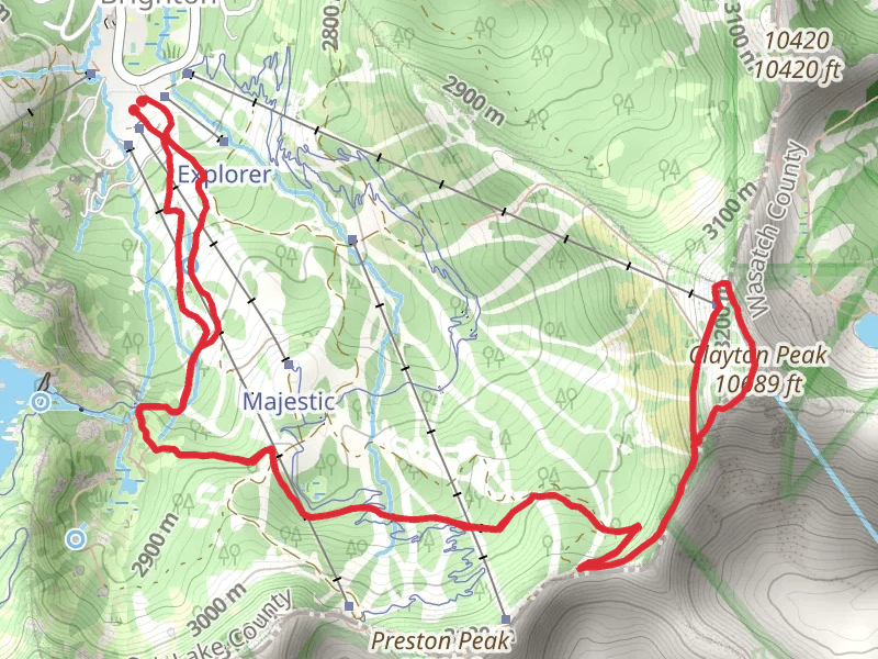 Brighton Lakes Trail and Clay Peak Trail