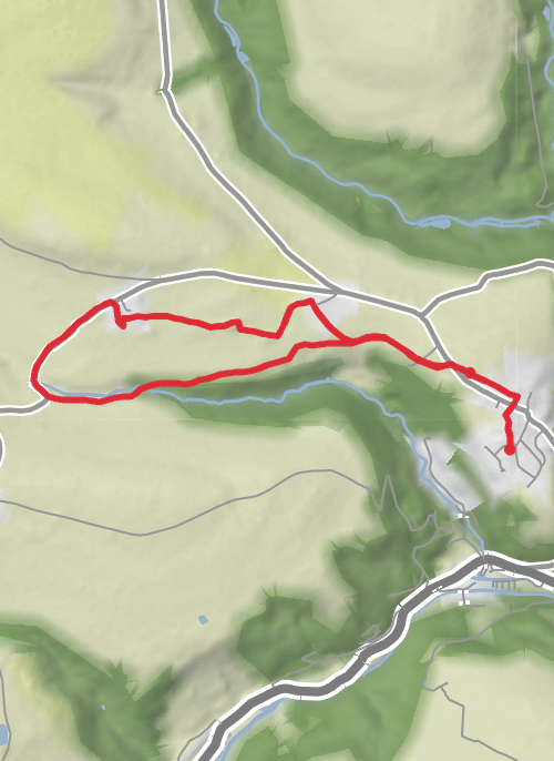 Hike on Heptonstall mobile static map