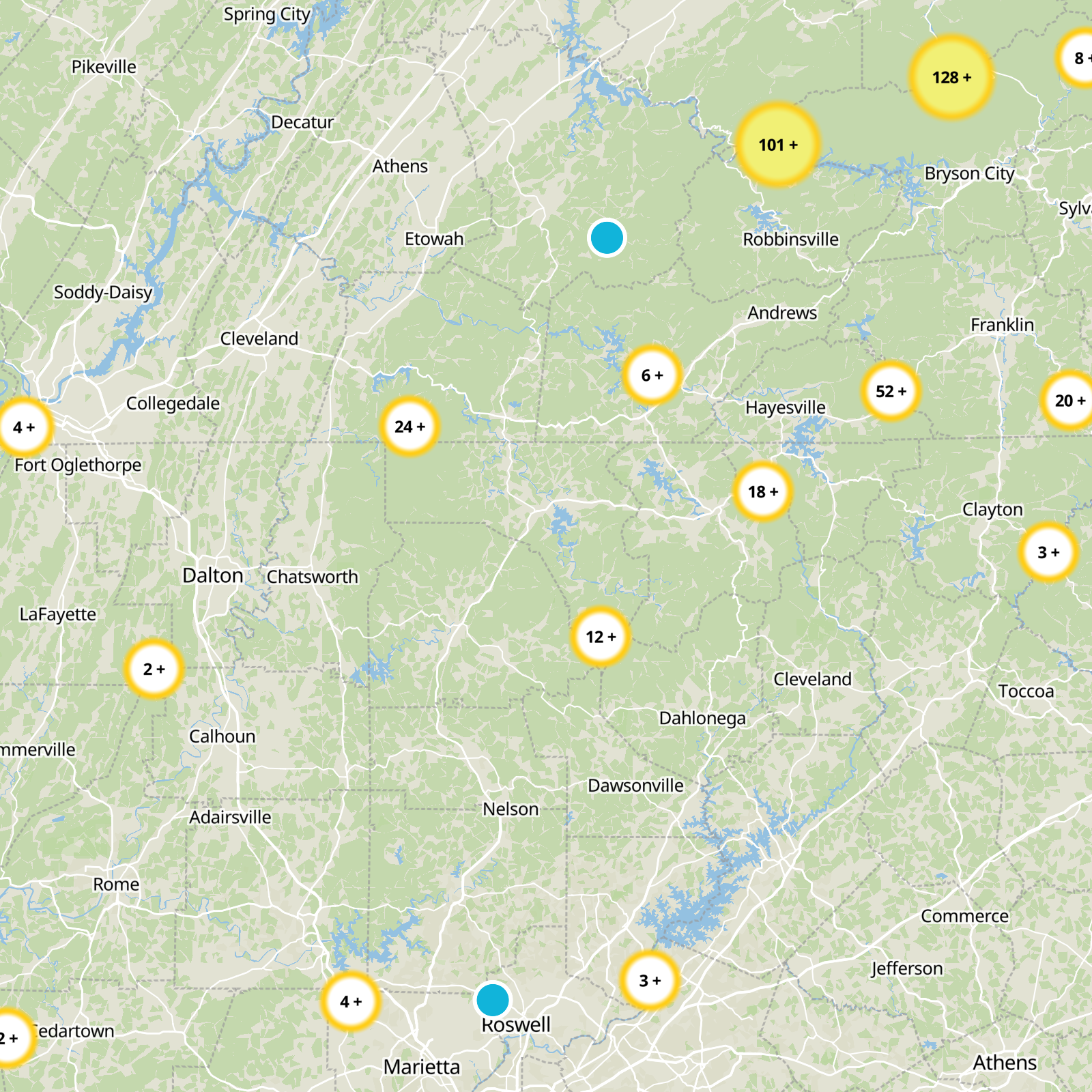Fannin County Static Map