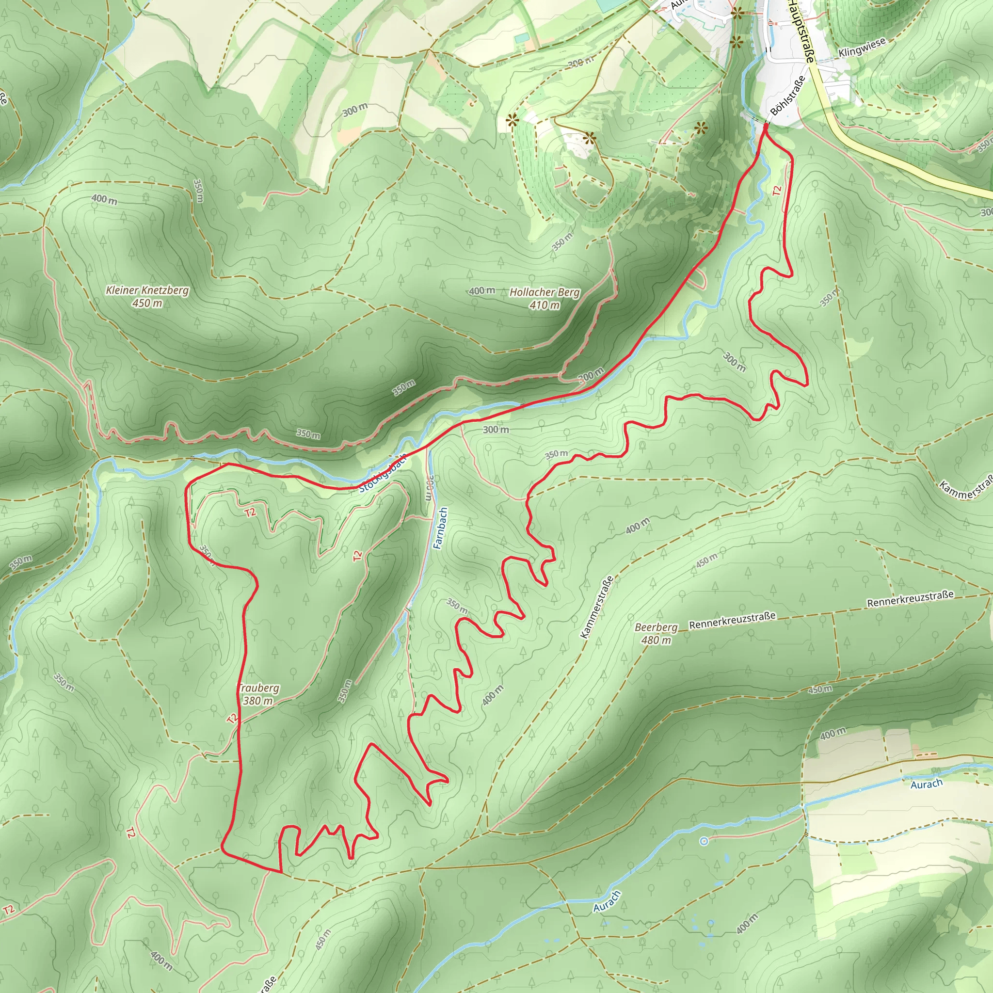 Schlangenweg and Lauftour KNE 3 mobile static map