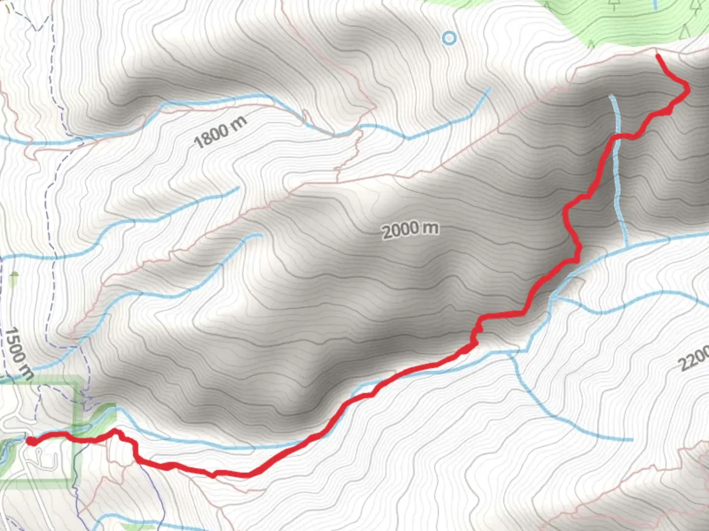 An image depicting the trail Shepard Creek Trail and its surrounding area.