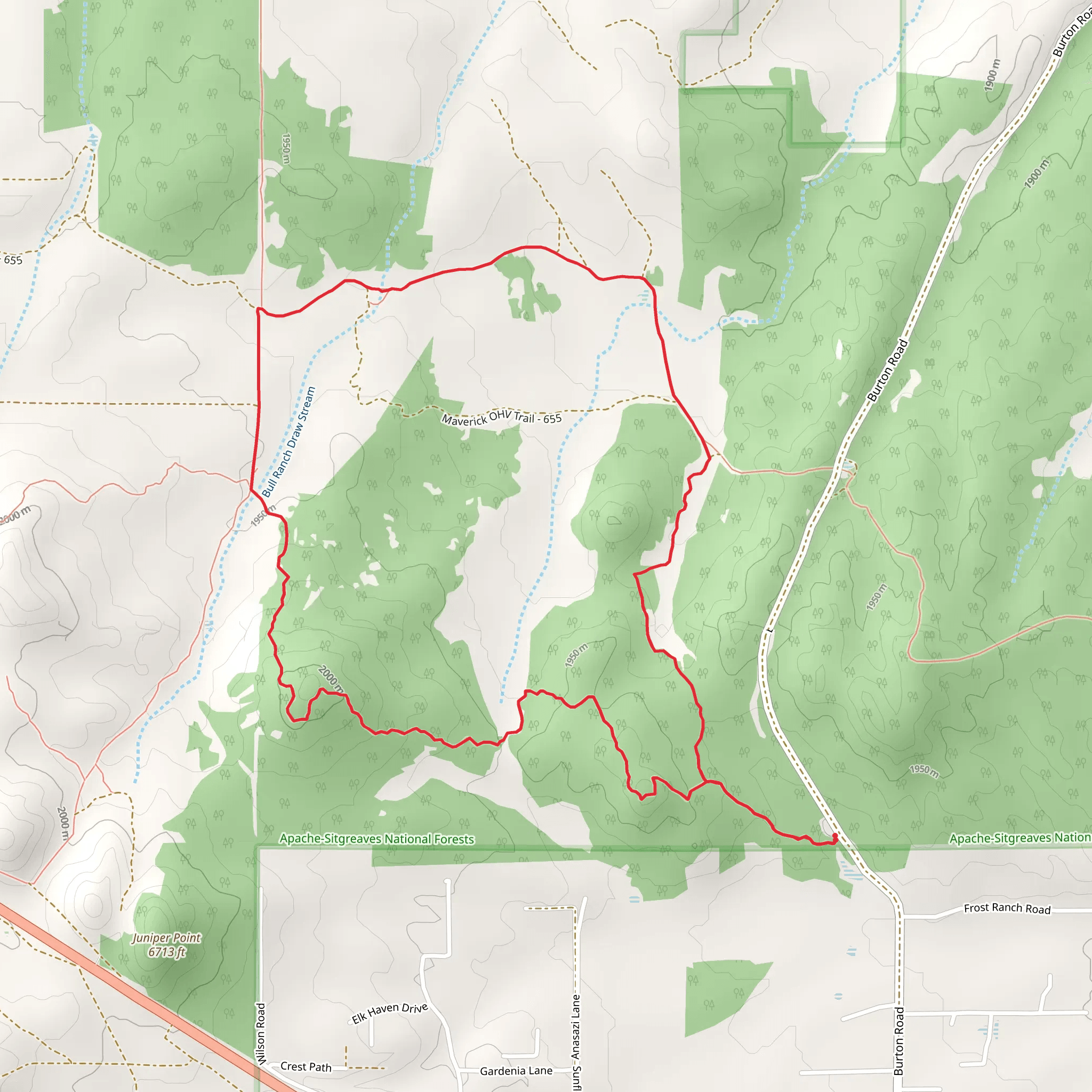 Ghost of the Coyote Short Loop Trail mobile static map