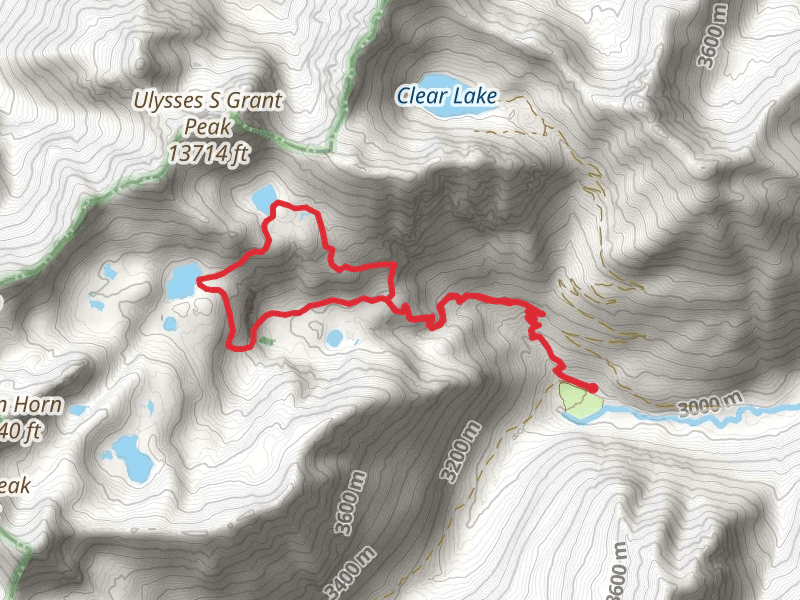 Ice Lakes Trail and Island Lake Loop Trail