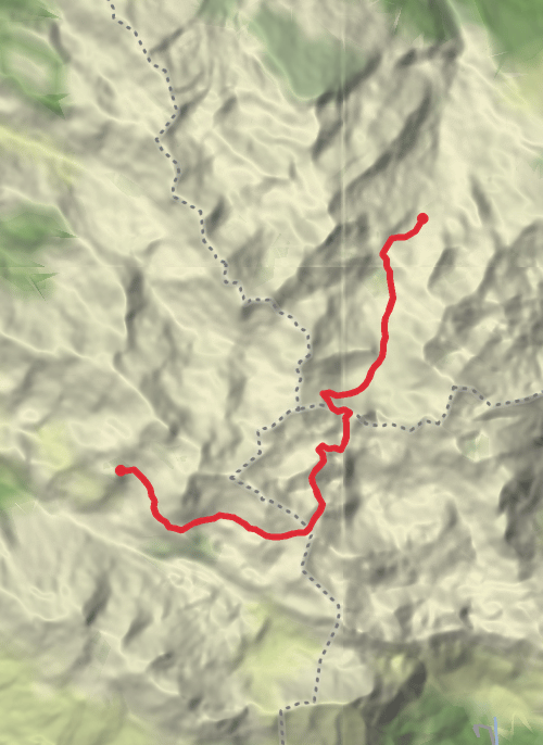 Hike on Collado Jermosa to Ureillo via Veronica mobile static map