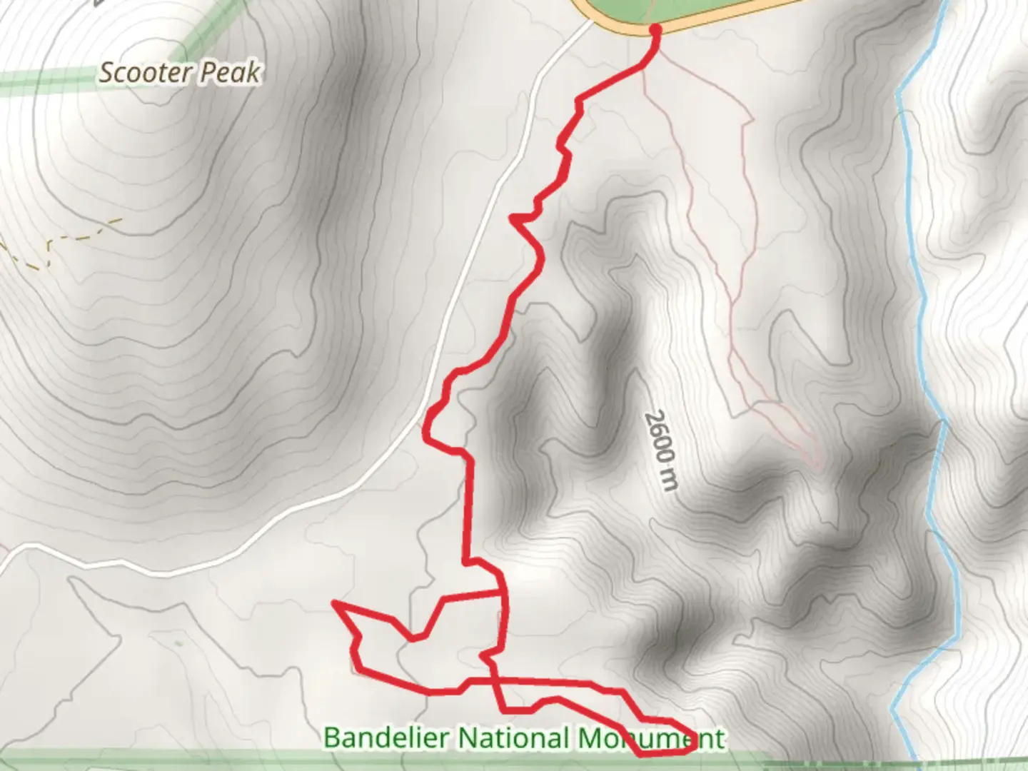 An image depicting the trail Sawyer Mesa Loop Trail and its surrounding area.