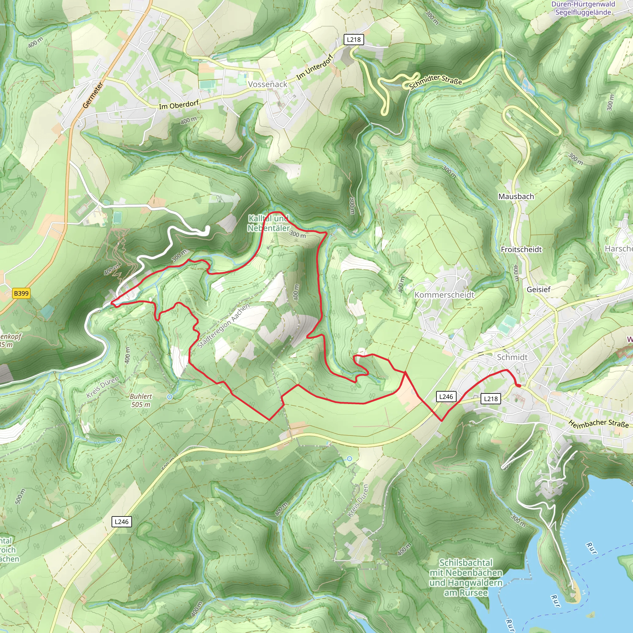 Kalltal und Nebentaeler via Schmugglerweg mobile static map