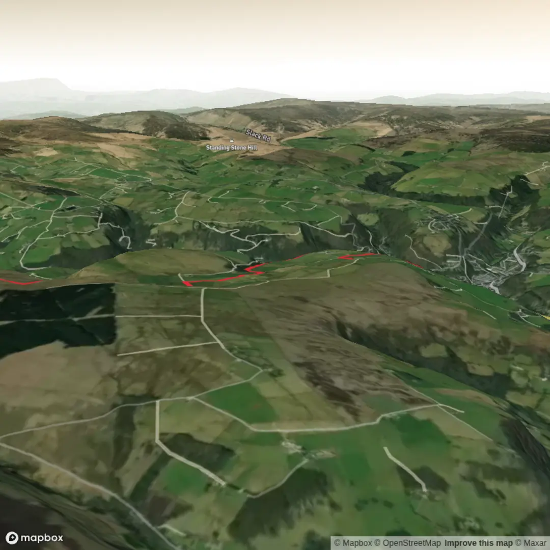 An image depicting the trail Stoodley Pike Circular Walk and its surrounding area.