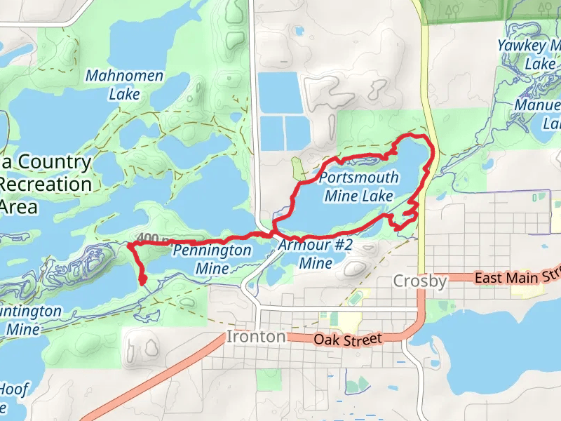 Portsmouth Mine Lake Loop via Switchback